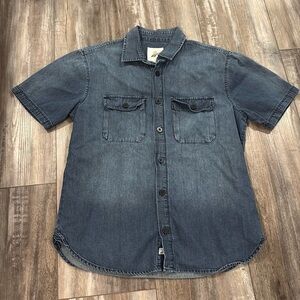 Fundamental Coast Button Down Denim Shirt size medium